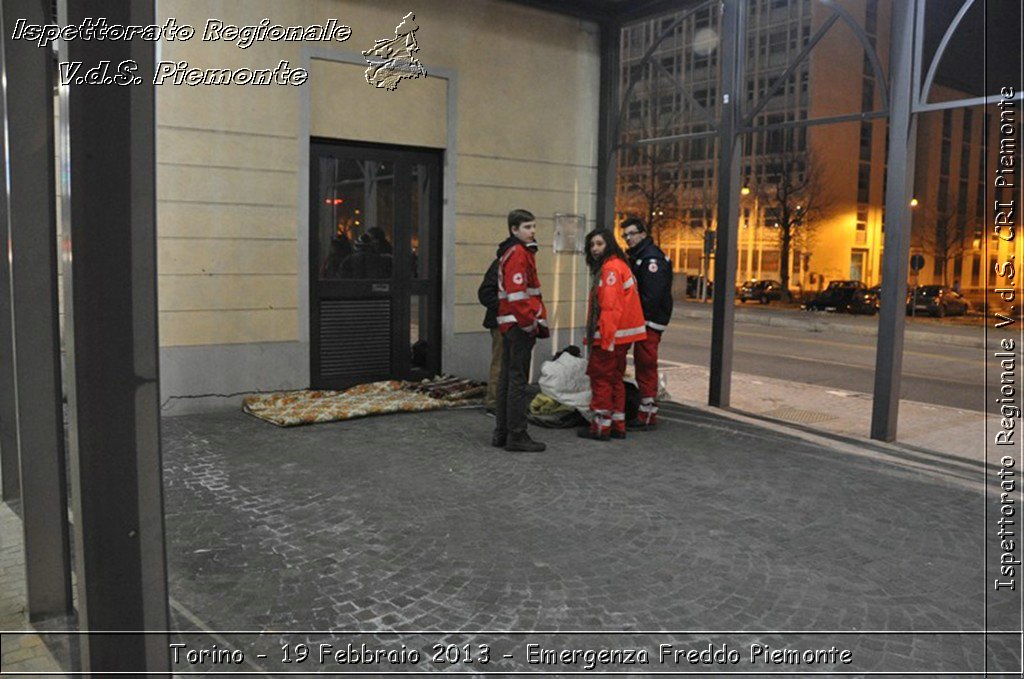 Torino - 19 Febbraio 2013 - Emergenza Freddo Piemonte - Croce Rossa Italiana - Ispettorato Regionale Volontari del Piemonte