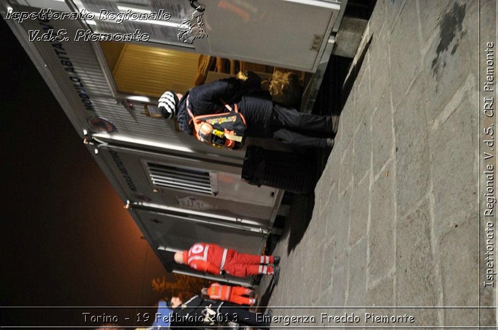 Torino - 19 Febbraio 2013 - Emergenza Freddo Piemonte - Croce Rossa Italiana - Ispettorato Regionale Volontari del Piemonte