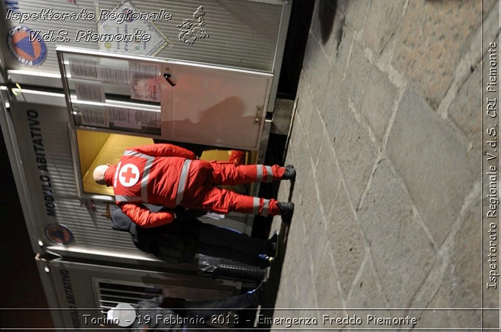 Torino - 19 Febbraio 2013 - Emergenza Freddo Piemonte - Croce Rossa Italiana - Ispettorato Regionale Volontari del Piemonte