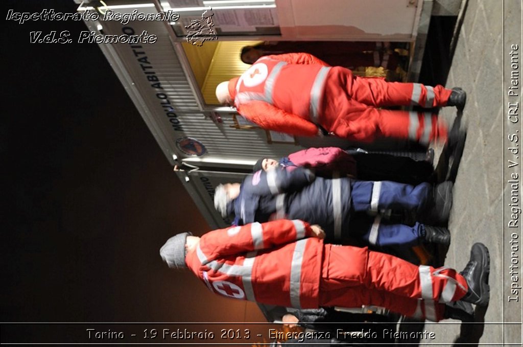 Torino - 19 Febbraio 2013 - Emergenza Freddo Piemonte - Croce Rossa Italiana - Ispettorato Regionale Volontari del Piemonte