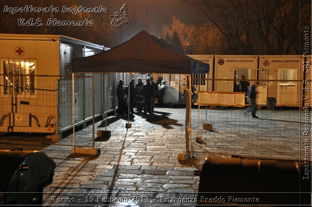 Torino - 19 Febbraio 2013 - Emergenza Freddo Piemonte - Croce Rossa Italiana - Ispettorato Regionale Volontari del Piemonte