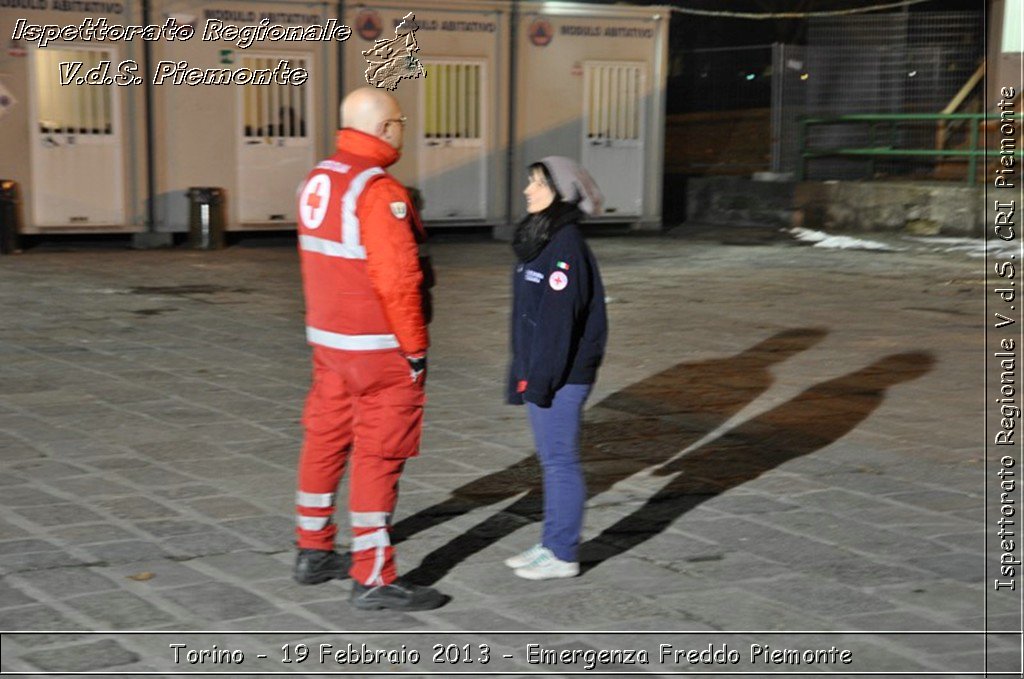 Torino - 19 Febbraio 2013 - Emergenza Freddo Piemonte - Croce Rossa Italiana - Ispettorato Regionale Volontari del Piemonte