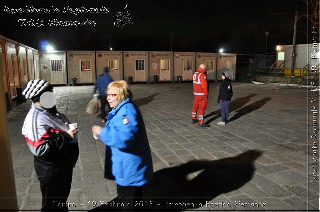 Torino - 19 Febbraio 2013 - Emergenza Freddo Piemonte - Croce Rossa Italiana - Ispettorato Regionale Volontari del Piemonte