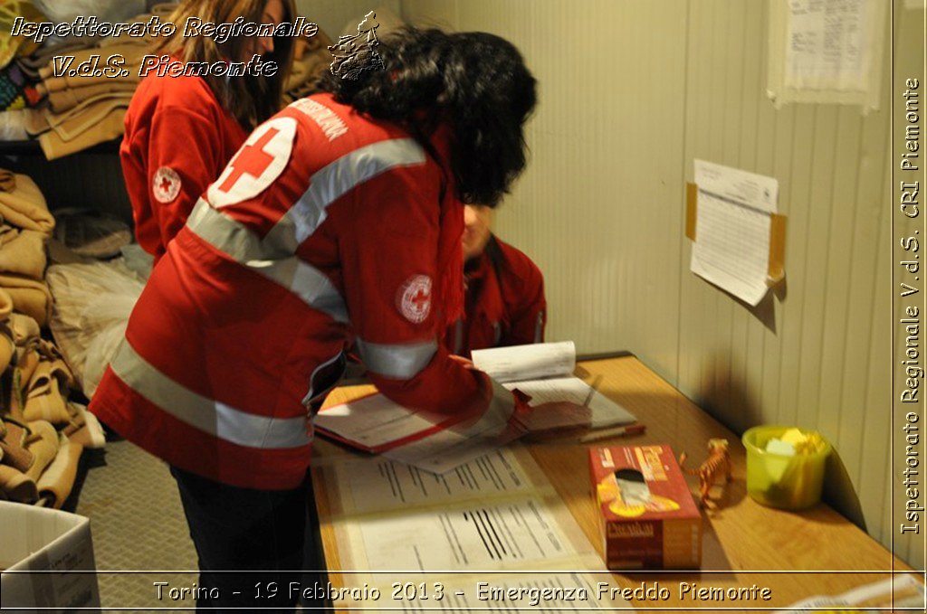 Torino - 19 Febbraio 2013 - Emergenza Freddo Piemonte - Croce Rossa Italiana - Ispettorato Regionale Volontari del Piemonte