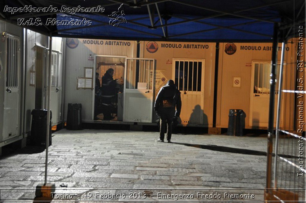 Torino - 19 Febbraio 2013 - Emergenza Freddo Piemonte - Croce Rossa Italiana - Ispettorato Regionale Volontari del Piemonte