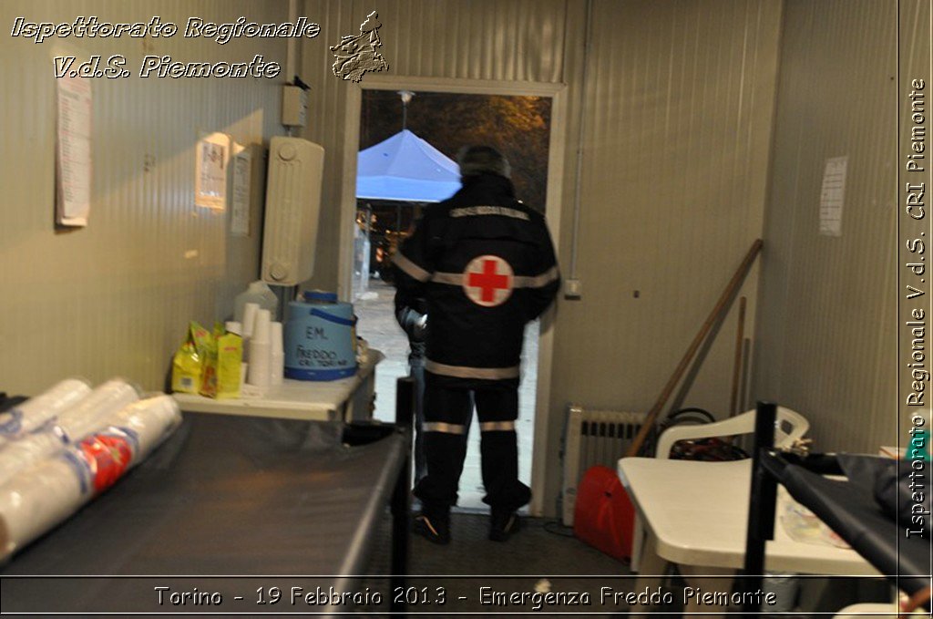 Torino - 19 Febbraio 2013 - Emergenza Freddo Piemonte - Croce Rossa Italiana - Ispettorato Regionale Volontari del Piemonte