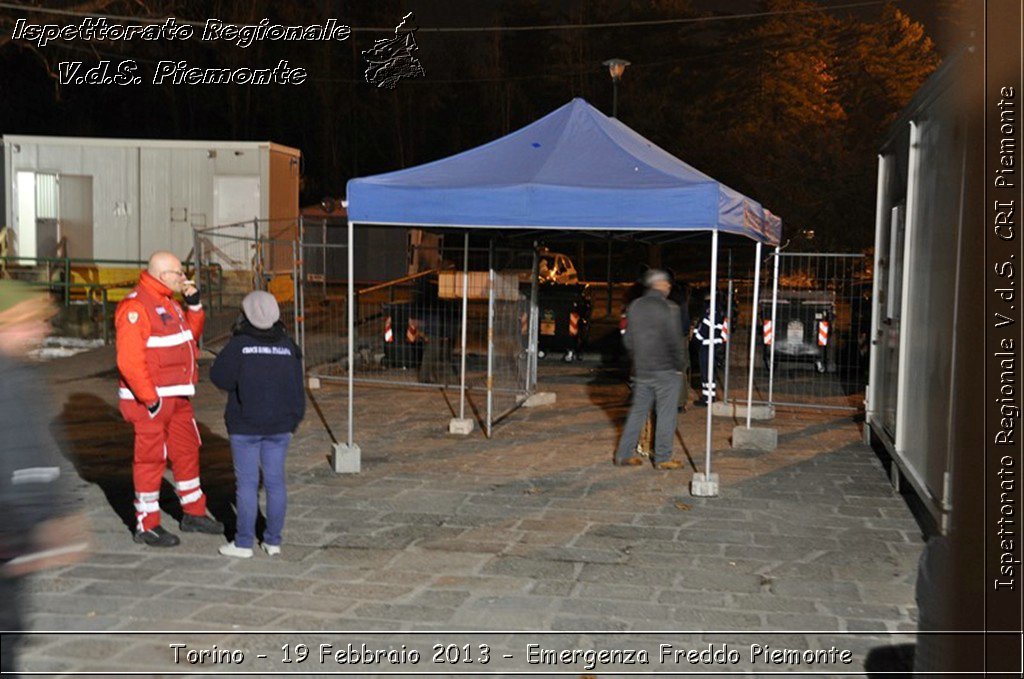 Torino - 19 Febbraio 2013 - Emergenza Freddo Piemonte - Croce Rossa Italiana - Ispettorato Regionale Volontari del Piemonte