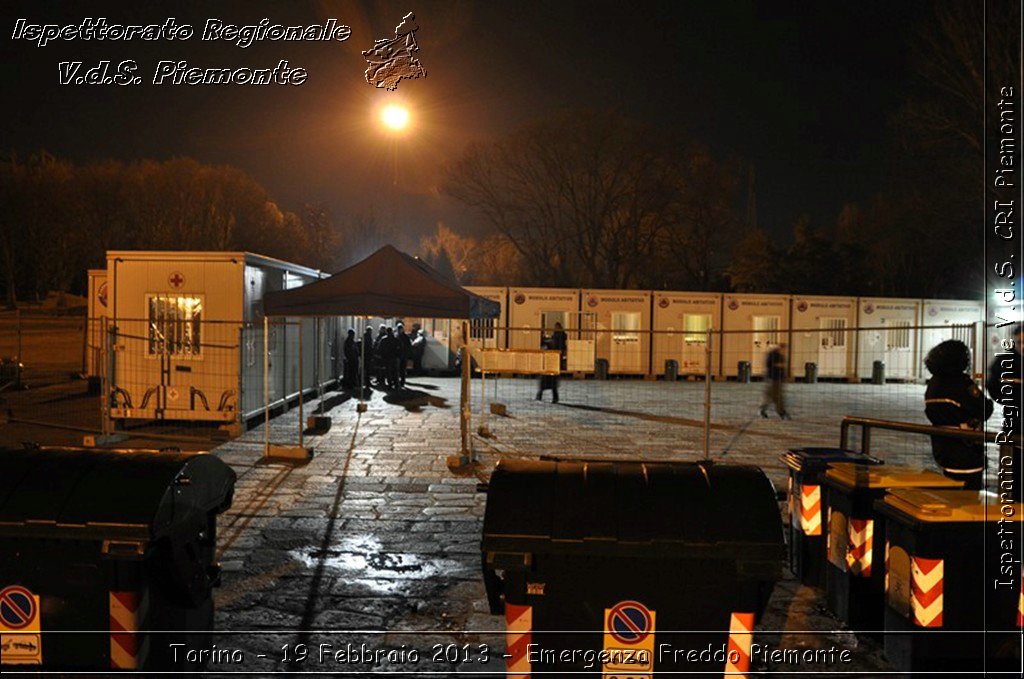 Torino - 19 Febbraio 2013 - Emergenza Freddo Piemonte - Croce Rossa Italiana - Ispettorato Regionale Volontari del Piemonte