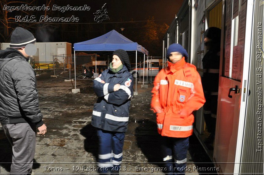 Torino - 19 Febbraio 2013 - Emergenza Freddo Piemonte - Croce Rossa Italiana - Ispettorato Regionale Volontari del Piemonte