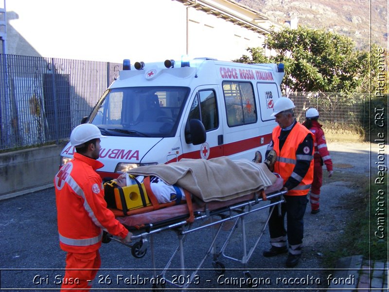 Cri Susa - 26 Febbraio 2013 - Campagna raccolta fondi - Croce Rossa Italiana - Comitato Regionale del Piemonte