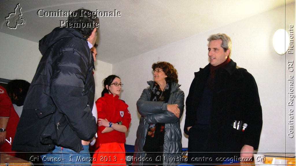 Cri Cuneo-  1 Marzo 2013 - Sindaco CN visita centro accoglienza Cri - Croce Rossa Italiana - Comitato Regionale del Piemonte