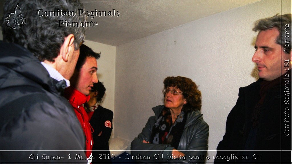 Cri Cuneo-  1 Marzo 2013 - Sindaco CN visita centro accoglienza Cri - Croce Rossa Italiana - Comitato Regionale del Piemonte