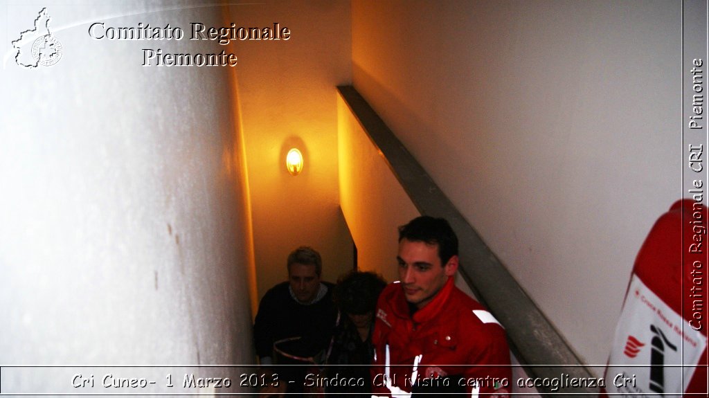 Cri Cuneo-  1 Marzo 2013 - Sindaco CN visita centro accoglienza Cri - Croce Rossa Italiana - Comitato Regionale del Piemonte