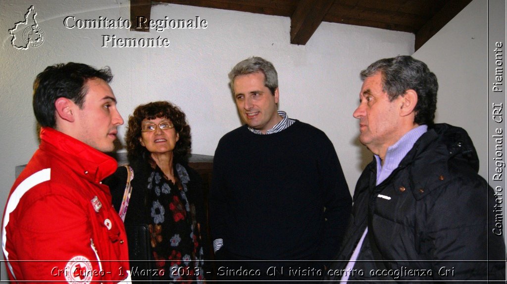 Cri Cuneo-  1 Marzo 2013 - Sindaco CN visita centro accoglienza Cri - Croce Rossa Italiana - Comitato Regionale del Piemonte