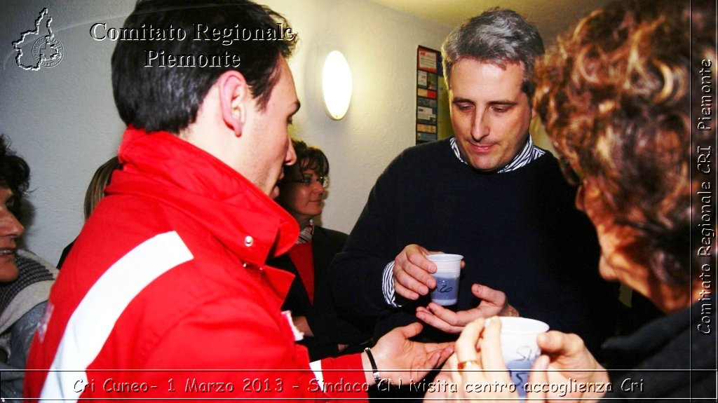 Cri Cuneo-  1 Marzo 2013 - Sindaco CN visita centro accoglienza Cri - Croce Rossa Italiana - Comitato Regionale del Piemonte