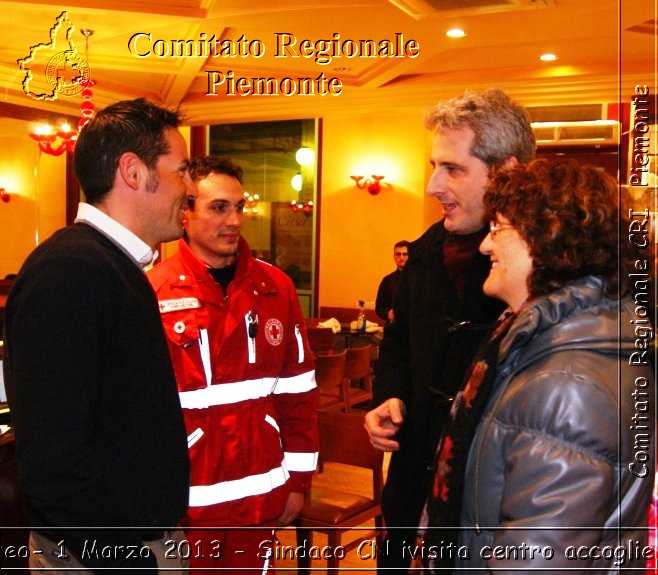 Cri Cuneo-  1 Marzo 2013 - Sindaco CN visita centro accoglienza Cri - Croce Rossa Italiana - Comitato Regionale del Piemonte