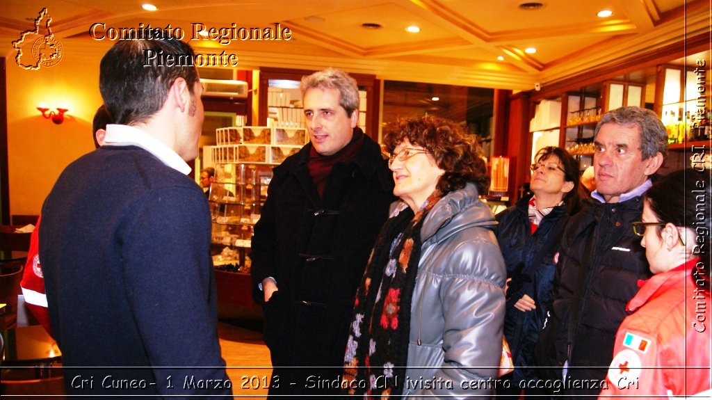 Cri Cuneo-  1 Marzo 2013 - Sindaco CN visita centro accoglienza Cri - Croce Rossa Italiana - Comitato Regionale del Piemonte