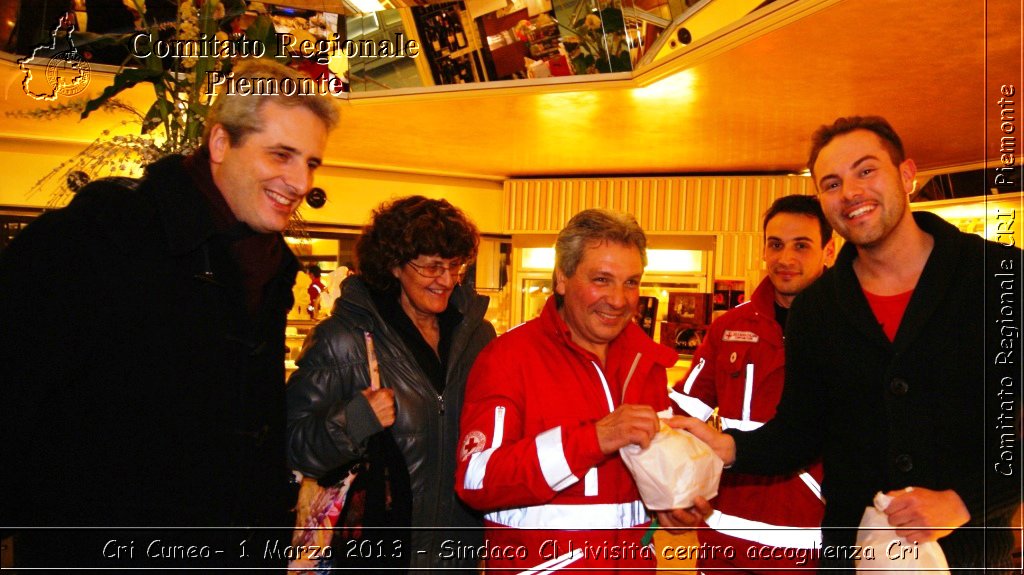 Cri Cuneo-  1 Marzo 2013 - Sindaco CN visita centro accoglienza Cri - Croce Rossa Italiana - Comitato Regionale del Piemonte