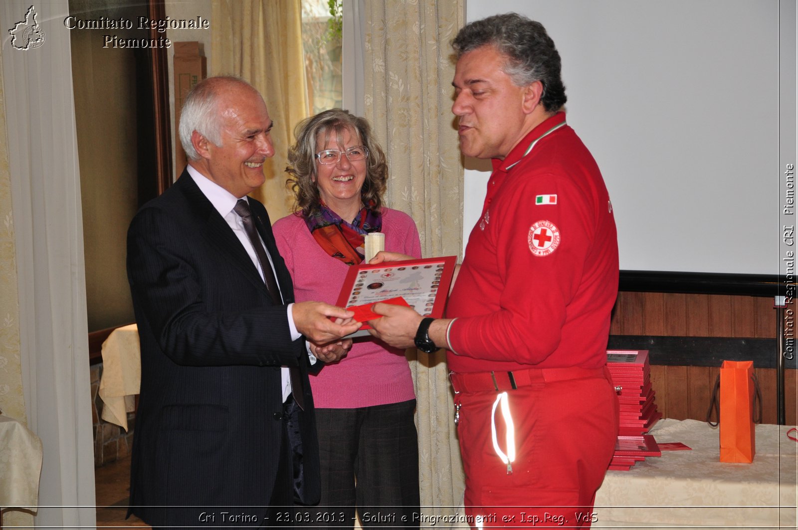 Cri Torino - 23.03.2013 - Saluti e Ringraziamenti ex Isp.Reg. VdS - Croce Rossa Italiana - Comitato Regionale del Piemonte