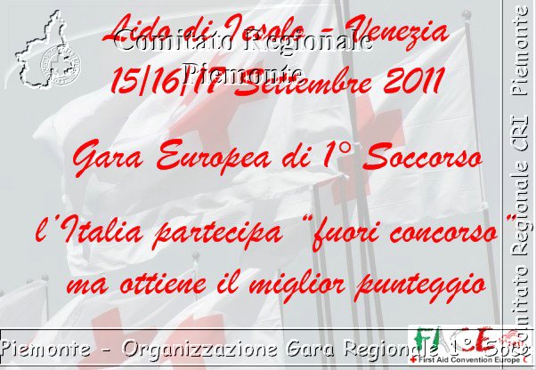 Cri Piemonte - Organizzazione Gara Regionale 1 Soccorso - Croce Rossa Italiana - Comitato Regionale del Piemonte