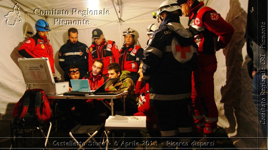 Castelletto Stura - 6 Aprile 2013 - Ricerca dispersi - Croce Rossa Italiana - Comitato Regionale del Piemonte