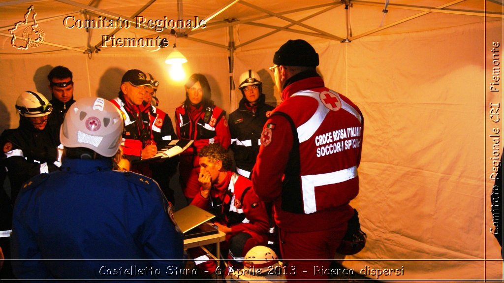 Castelletto Stura - 6 Aprile 2013 - Ricerca dispersi - Croce Rossa Italiana - Comitato Regionale del Piemonte