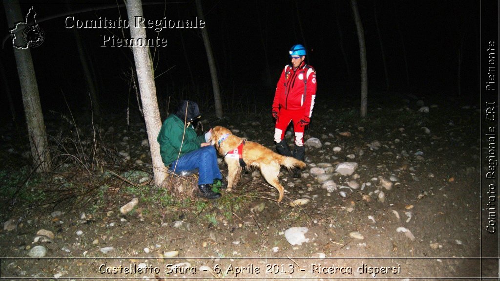 Castelletto Stura - 6 Aprile 2013 - Ricerca dispersi - Croce Rossa Italiana - Comitato Regionale del Piemonte