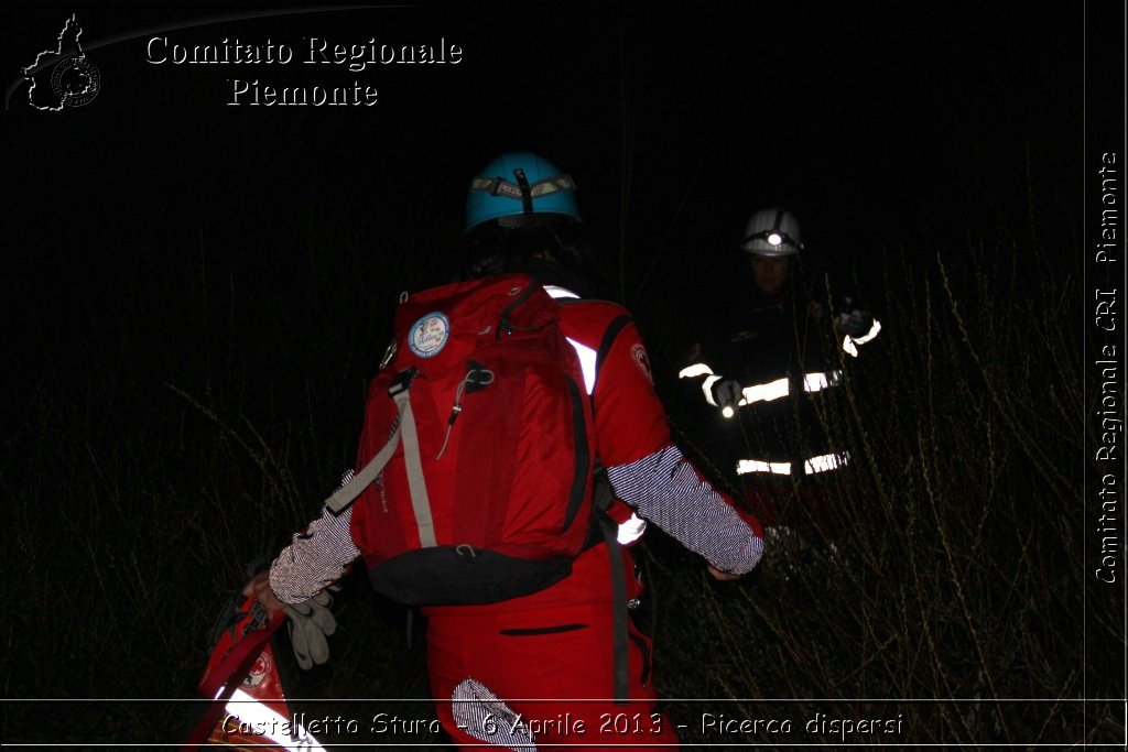 Castelletto Stura - 6 Aprile 2013 - Ricerca dispersi - Croce Rossa Italiana - Comitato Regionale del Piemonte