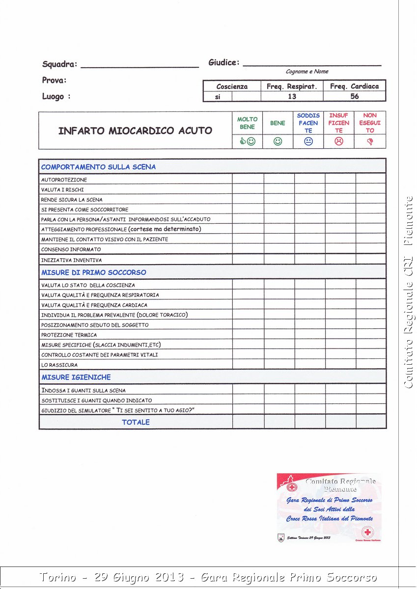 Torino - 29 Giugno 2013 - Gara Regionale Primo Soccorso - Croce Rossa Italiana - Comitato Regionale del Piemonte