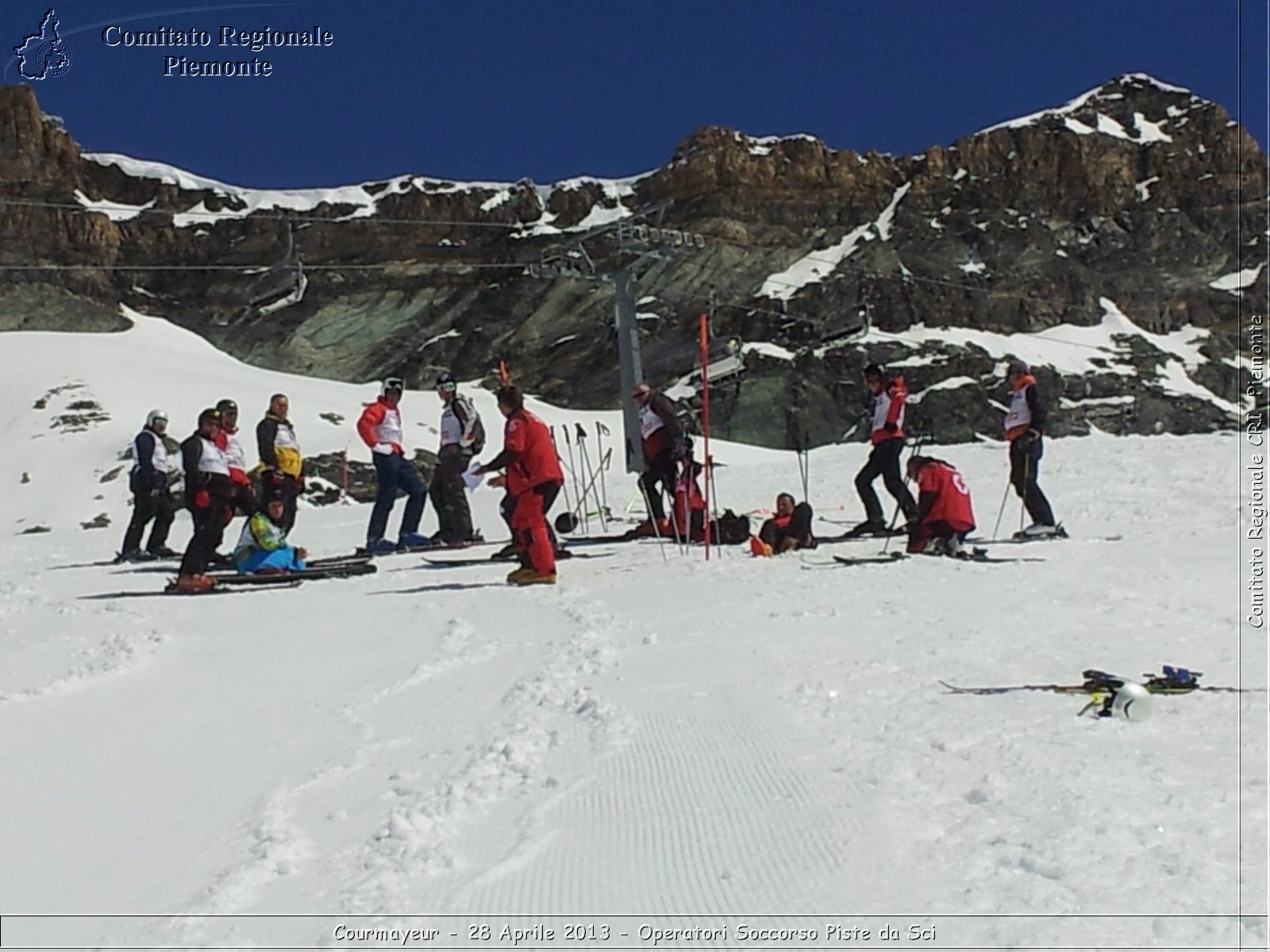 Courmayeur - 28 Aprile 2013 - Operatori Soccorso Piste da Sci - Croce Rossa Italiana - Comitato Regionale del Piemonte