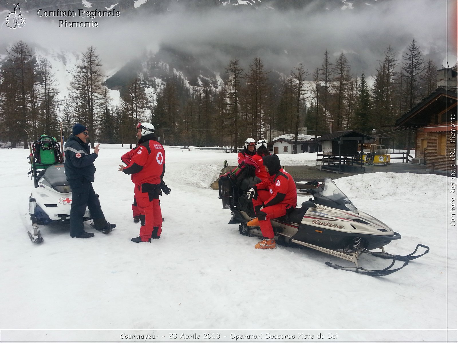 Courmayeur - 28 Aprile 2013 - Operatori Soccorso Piste da Sci - Croce Rossa Italiana - Comitato Regionale del Piemonte