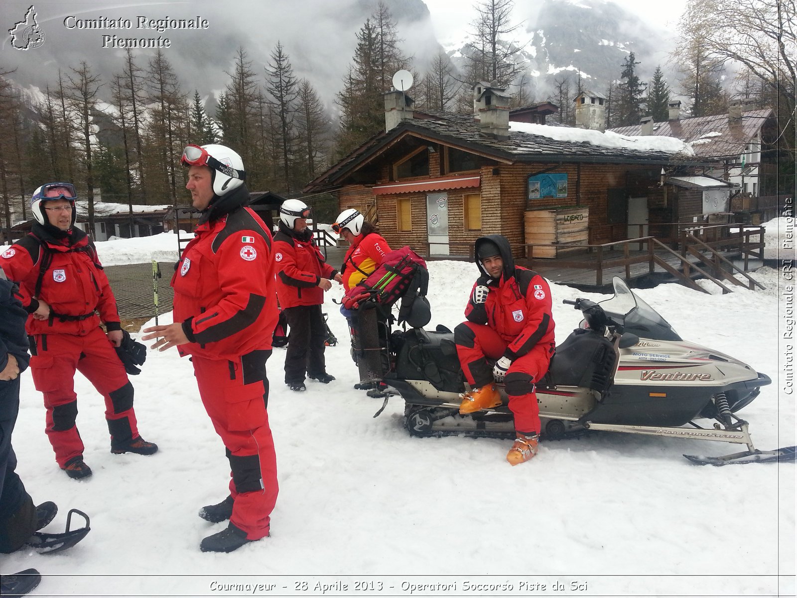 Courmayeur - 28 Aprile 2013 - Operatori Soccorso Piste da Sci - Croce Rossa Italiana - Comitato Regionale del Piemonte