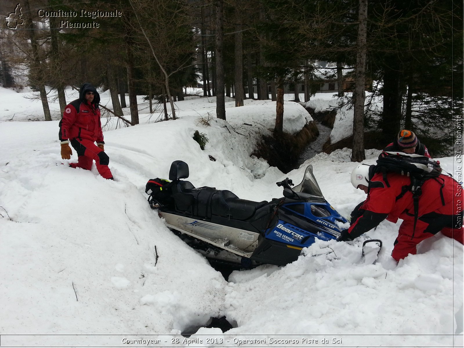 Courmayeur - 28 Aprile 2013 - Operatori Soccorso Piste da Sci - Croce Rossa Italiana - Comitato Regionale del Piemonte