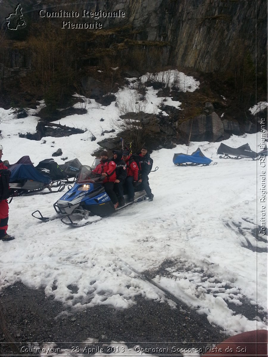 Courmayeur - 28 Aprile 2013 - Operatori Soccorso Piste da Sci - Croce Rossa Italiana - Comitato Regionale del Piemonte