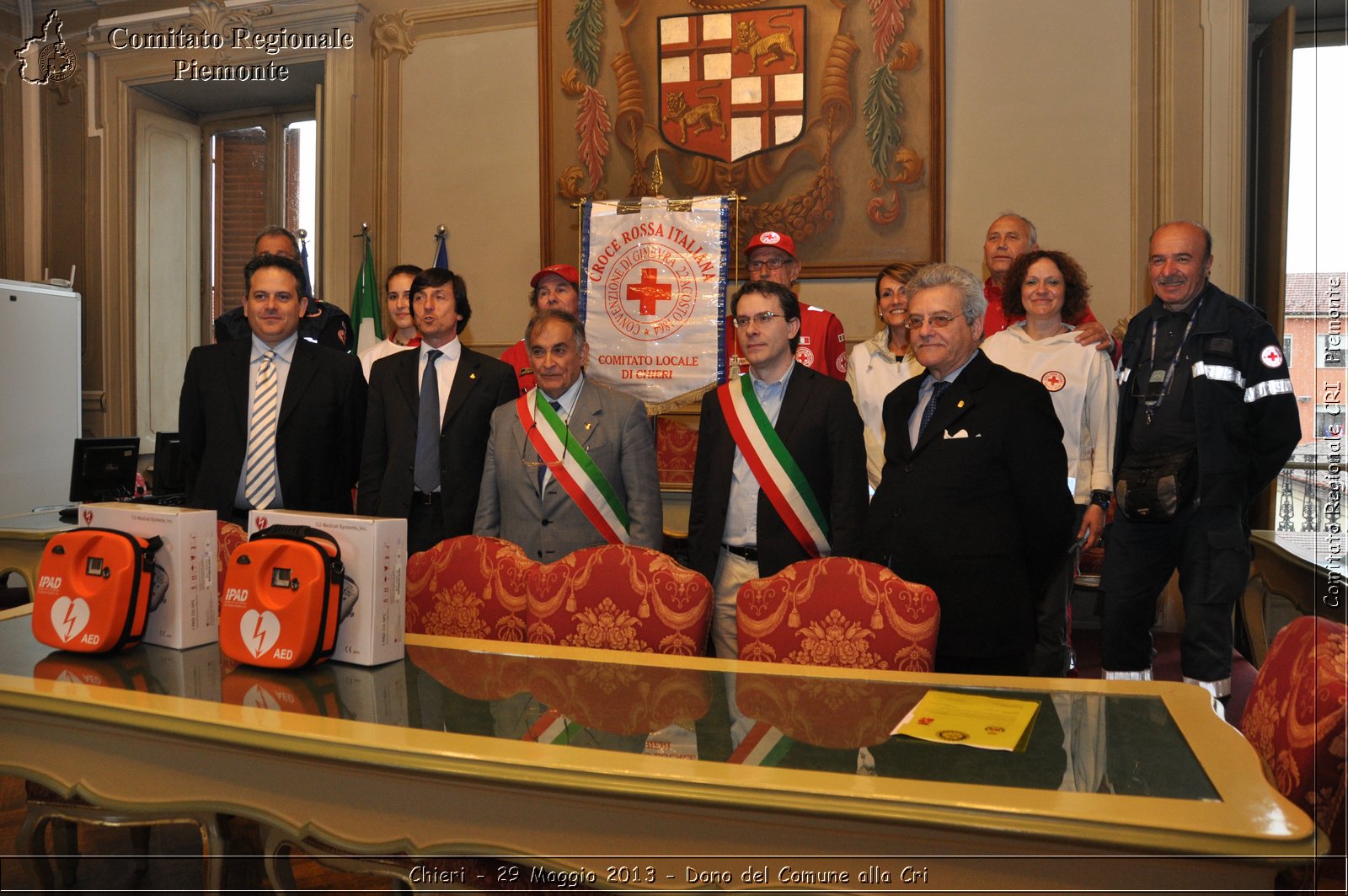 Chieri - 29 Maggio 2013 - Dono del Comune alla Cri - Croce Rossa Italiana - Comitato Regionale del Piemonte