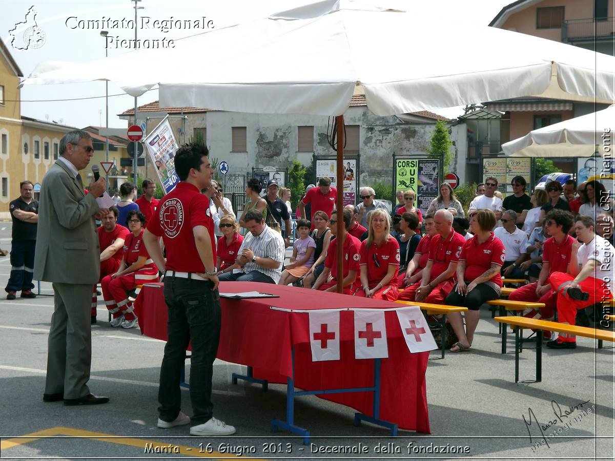 Manta - 16 Giugno 2013 - Decennale della fondazione - Croce Rossa Italiana - Comitato Regionale del Piemonte