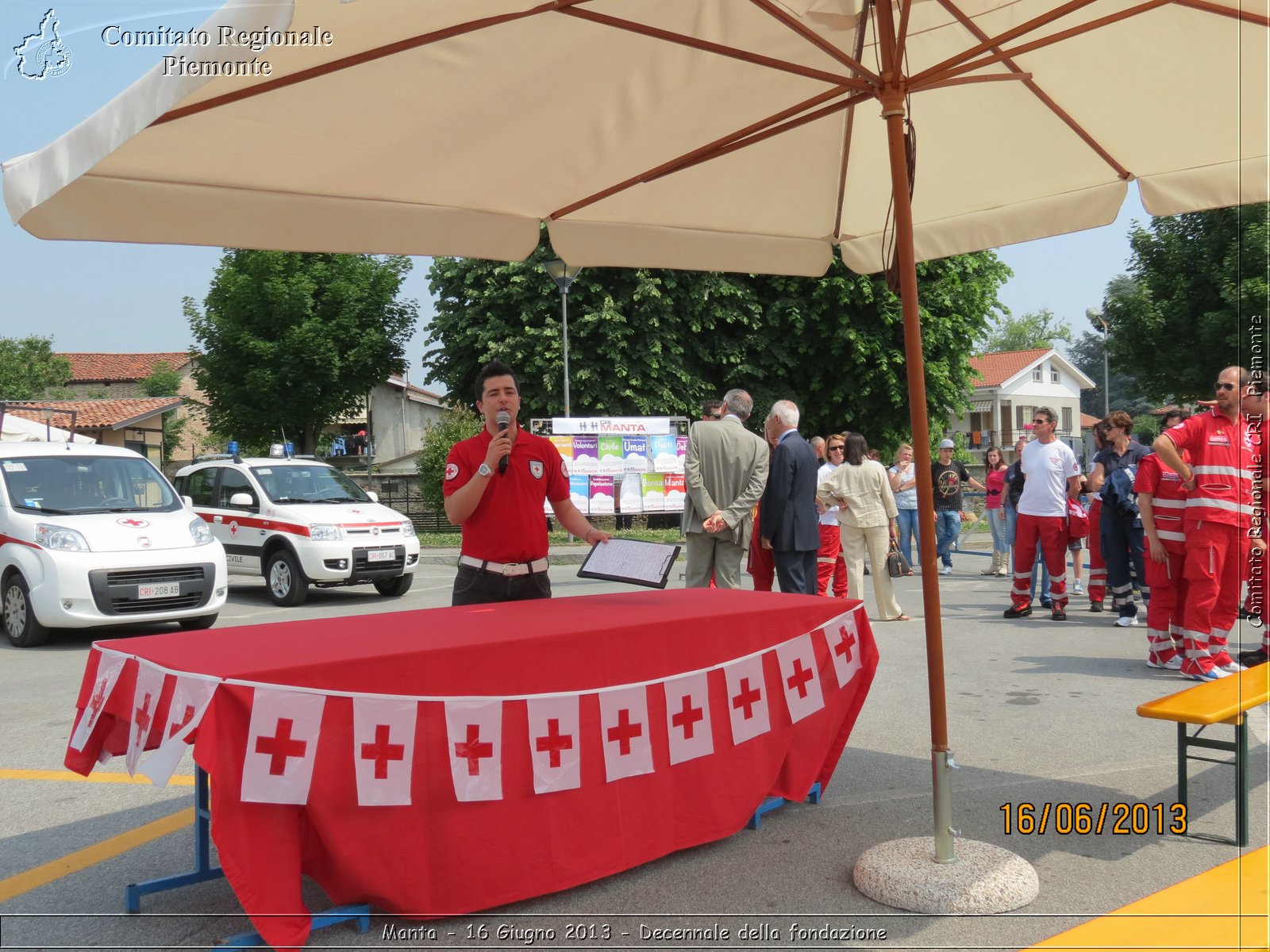 Manta - 16 Giugno 2013 - Decennale della fondazione - Croce Rossa Italiana - Comitato Regionale del Piemonte