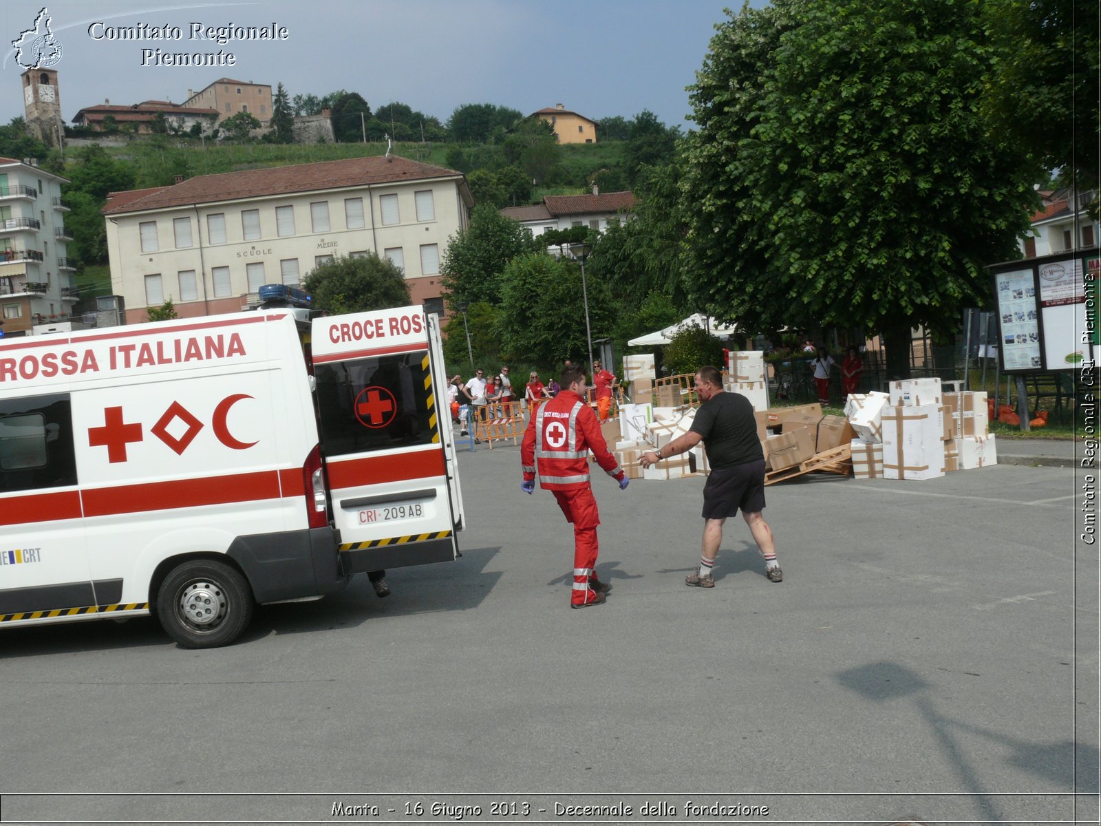 Manta - 16 Giugno 2013 - Decennale della fondazione - Croce Rossa Italiana - Comitato Regionale del Piemonte