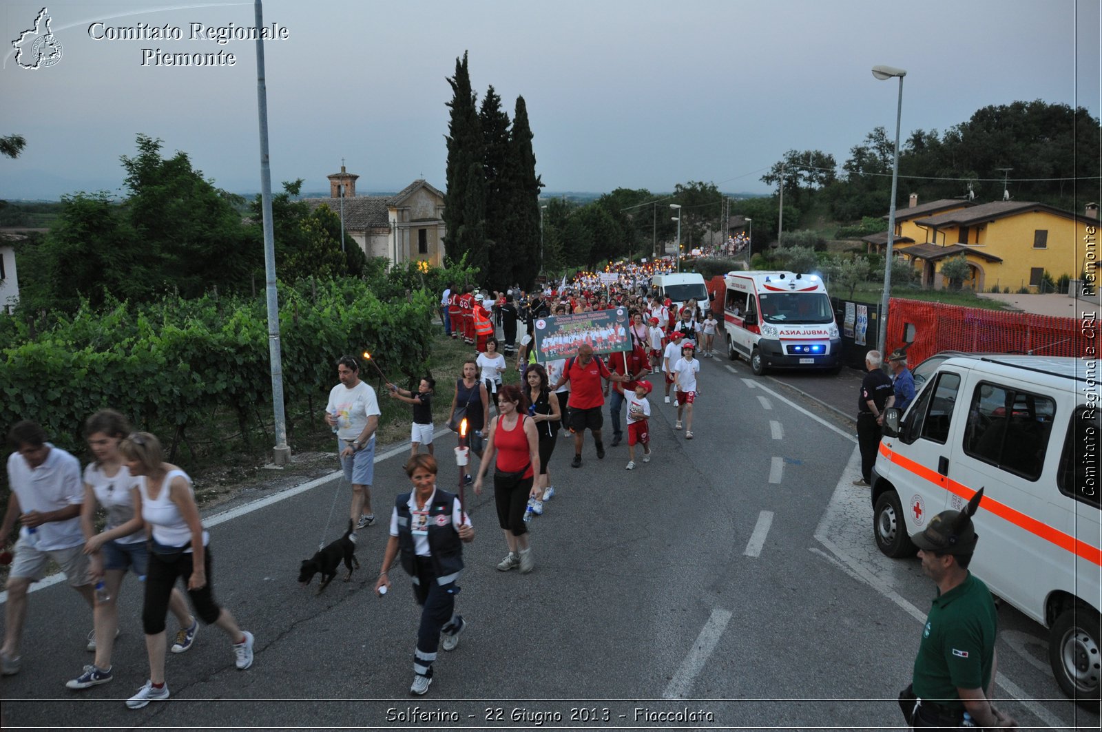 Solferino - 22 Giugno 2013 - Fiaccolata - Croce Rossa Italiana - Comitato Regionale del Piemonte