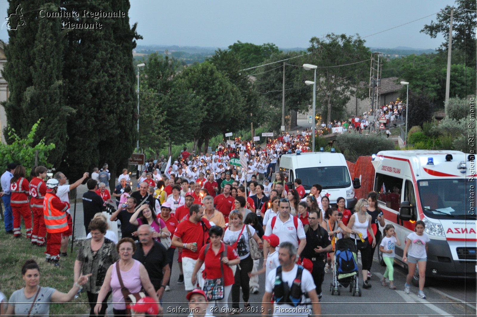 Solferino - 22 Giugno 2013 - Fiaccolata - Croce Rossa Italiana - Comitato Regionale del Piemonte