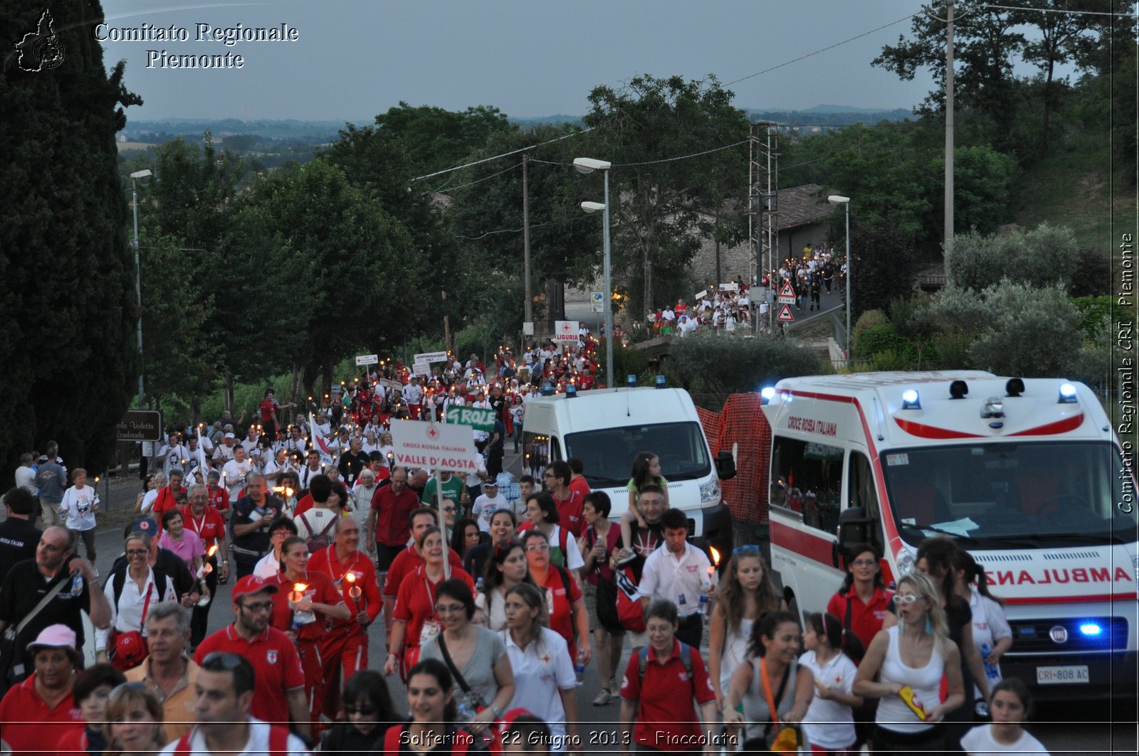 Solferino - 22 Giugno 2013 - Fiaccolata - Croce Rossa Italiana - Comitato Regionale del Piemonte