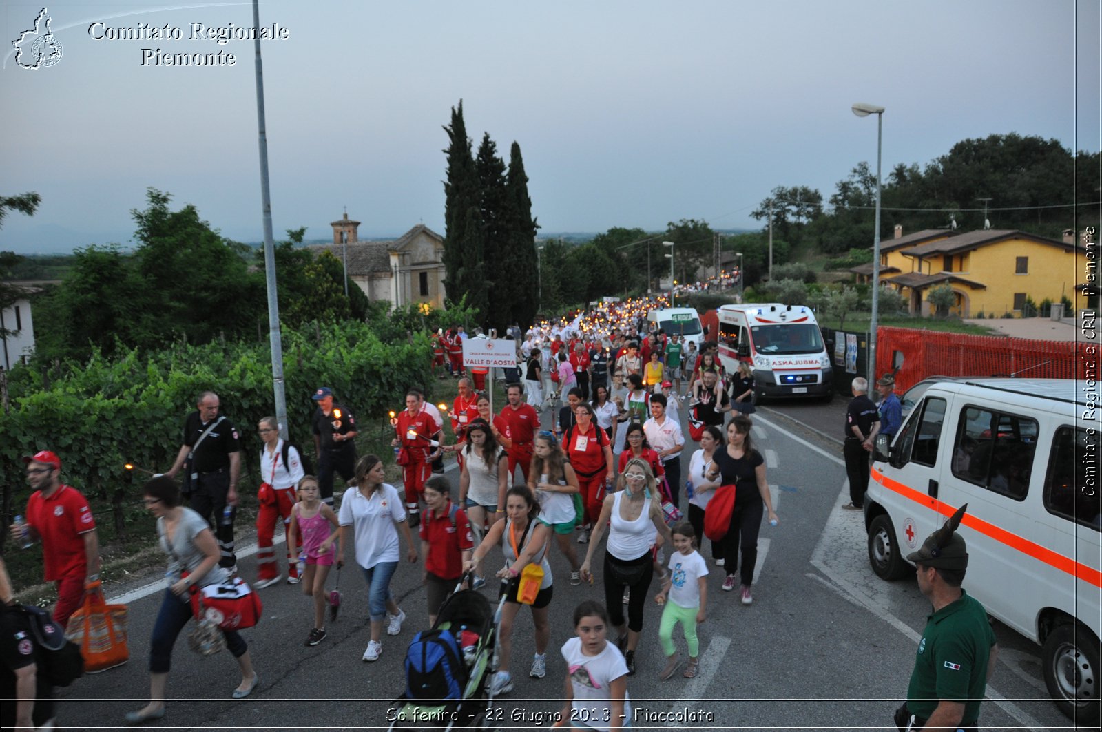 Solferino - 22 Giugno 2013 - Fiaccolata - Croce Rossa Italiana - Comitato Regionale del Piemonte