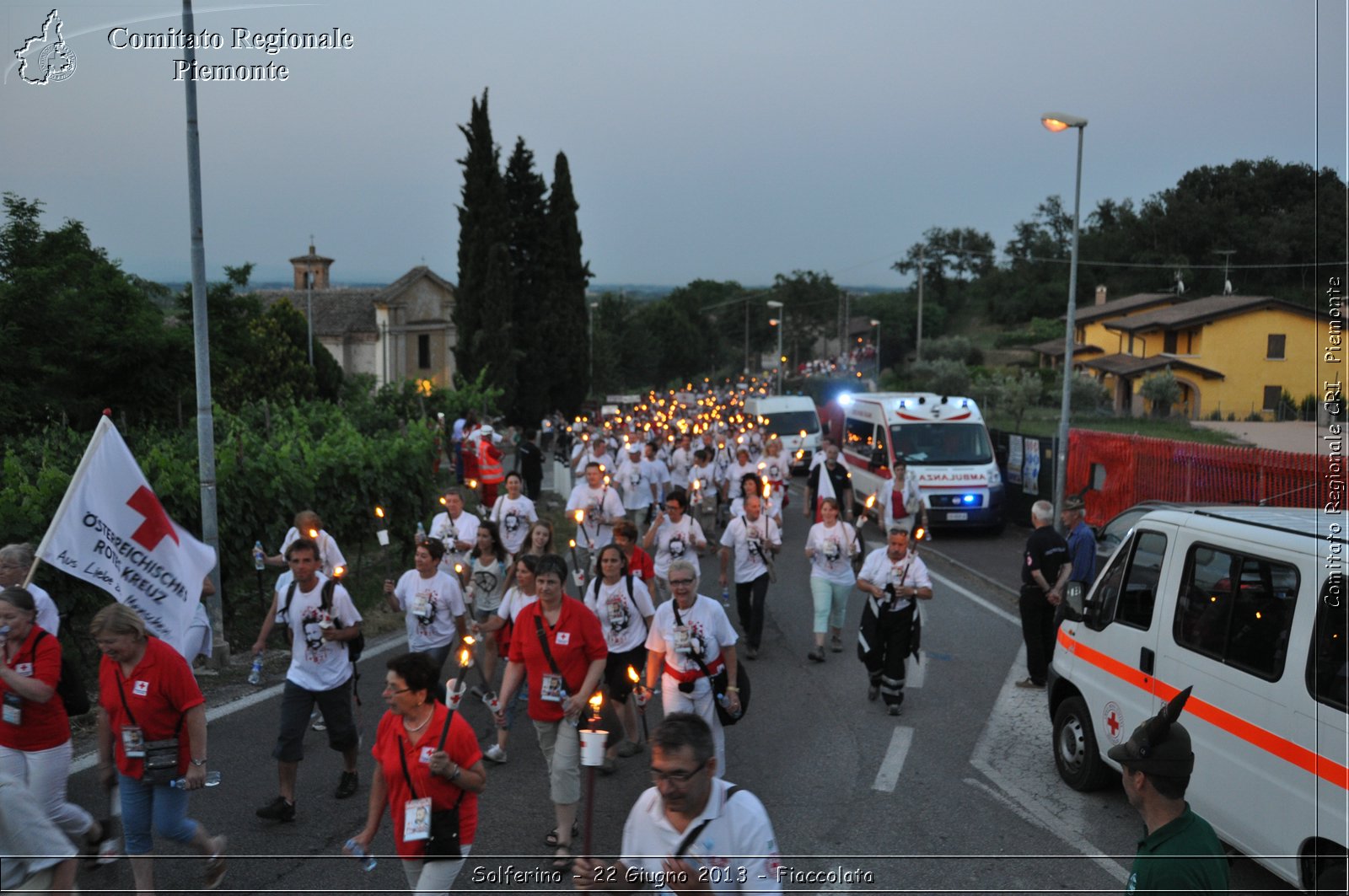 Solferino - 22 Giugno 2013 - Fiaccolata - Croce Rossa Italiana - Comitato Regionale del Piemonte