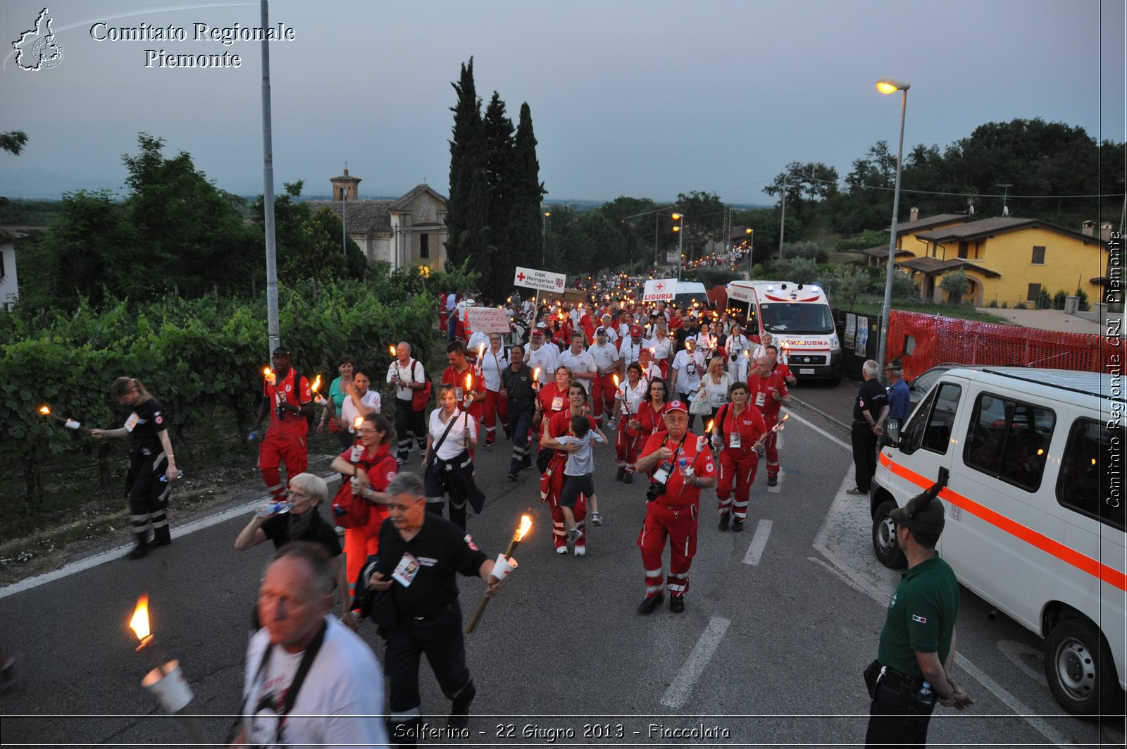 Solferino - 22 Giugno 2013 - Fiaccolata - Croce Rossa Italiana - Comitato Regionale del Piemonte