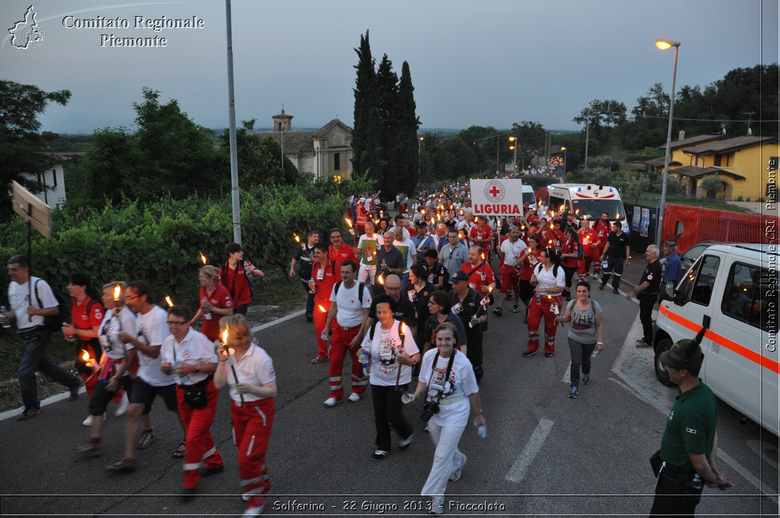 Solferino - 22 Giugno 2013 - Fiaccolata - Croce Rossa Italiana - Comitato Regionale del Piemonte