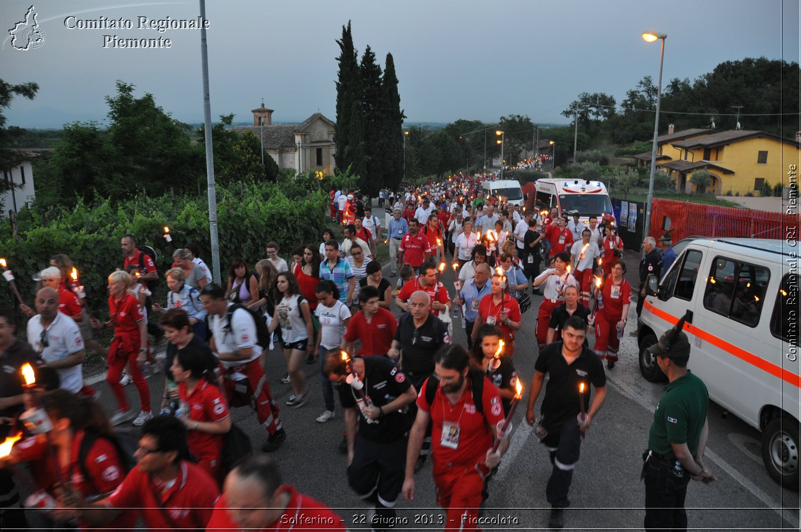 Solferino - 22 Giugno 2013 - Fiaccolata - Croce Rossa Italiana - Comitato Regionale del Piemonte