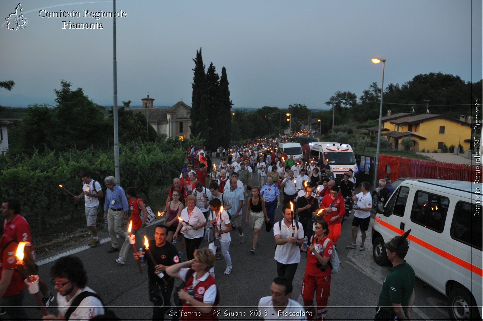 Solferino - 22 Giugno 2013 - Fiaccolata - Croce Rossa Italiana - Comitato Regionale del Piemonte