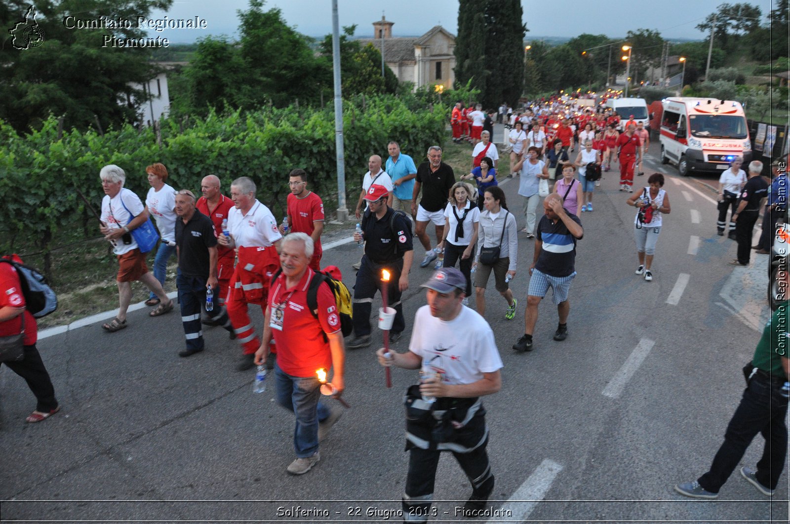 Solferino - 22 Giugno 2013 - Fiaccolata - Croce Rossa Italiana - Comitato Regionale del Piemonte