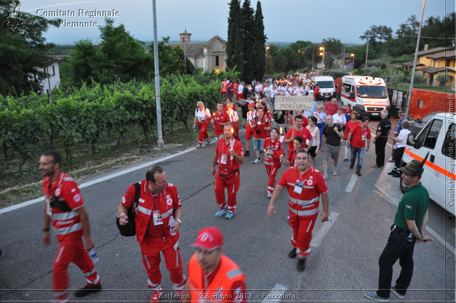 Solferino - 22 Giugno 2013 - Fiaccolata - Croce Rossa Italiana - Comitato Regionale del Piemonte