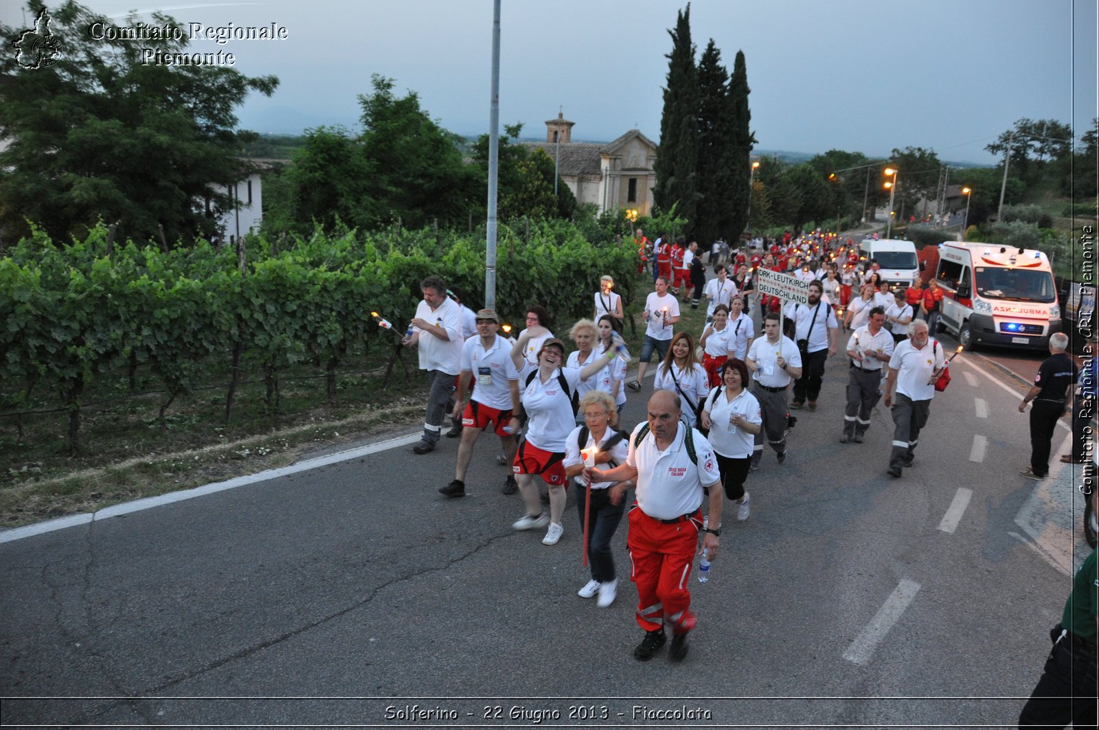 Solferino - 22 Giugno 2013 - Fiaccolata - Croce Rossa Italiana - Comitato Regionale del Piemonte